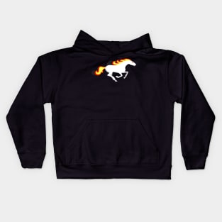 Flaming Horse Kids Hoodie